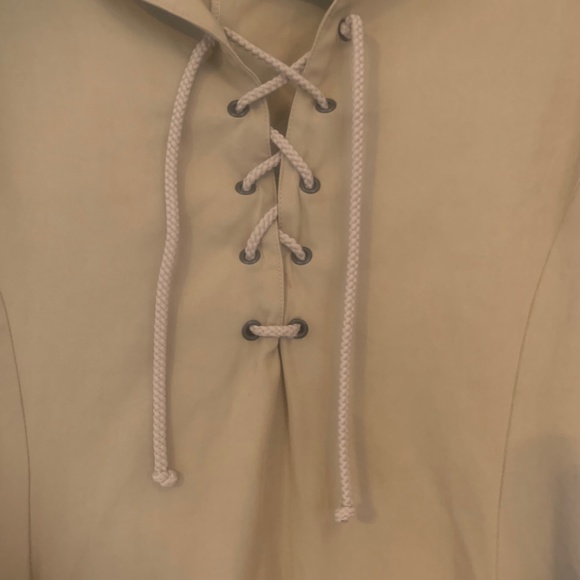 VINTAGE Bill kaiserman khaki trench dress - Picture 9 of 10